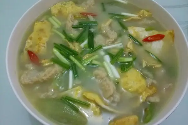 丝瓜烩滑肉