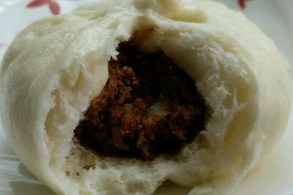 红糖核桃馅包子 蜜豆馅包子