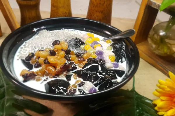 红豆烧仙草