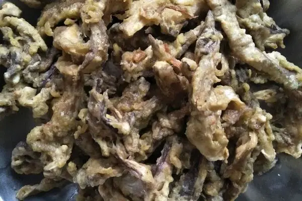 干炸平菇