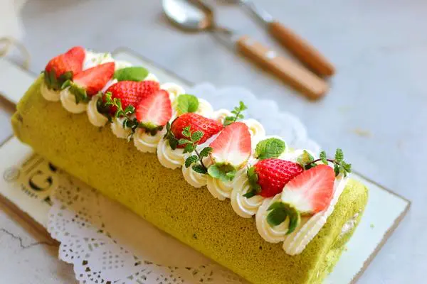 抹茶蛋糕卷（新年甜品）