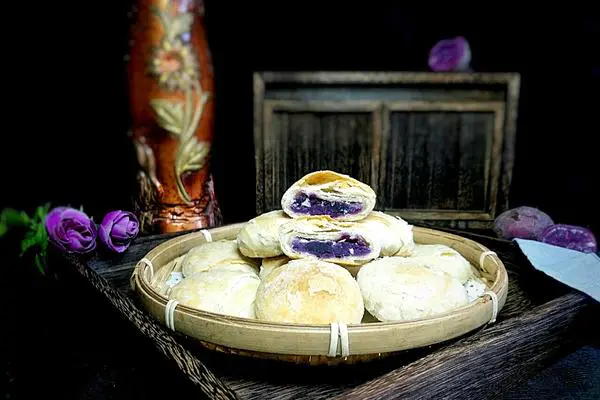 清甜酥香紫薯酥
