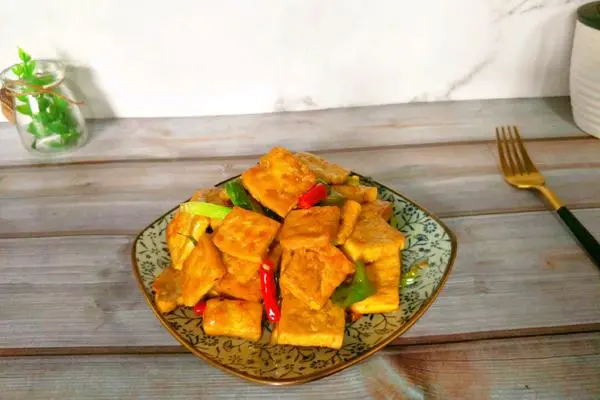 葱香煎豆腐