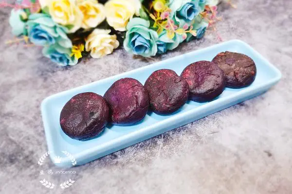 紫薯白芸豆馅饼
