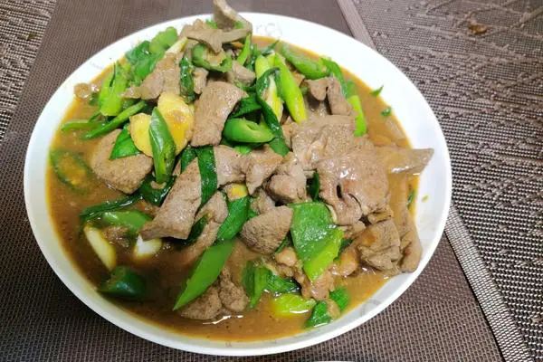家常炒猪肝