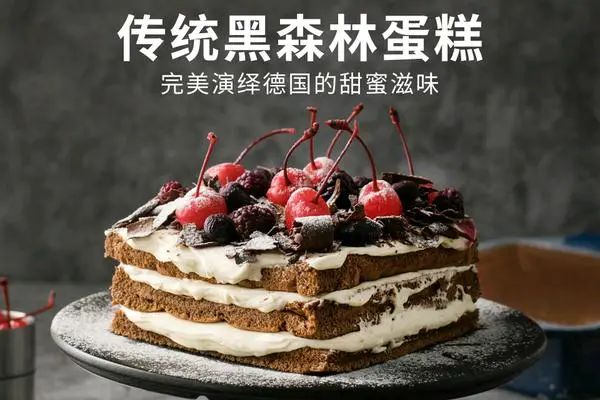 传统黑森林蛋糕 完美演绎德国的甜蜜滋味