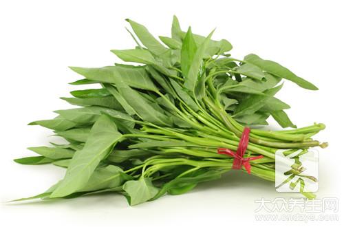 中医上认为：通心菜性味甘平无毒，有清热解毒、凉血利尿的功效。