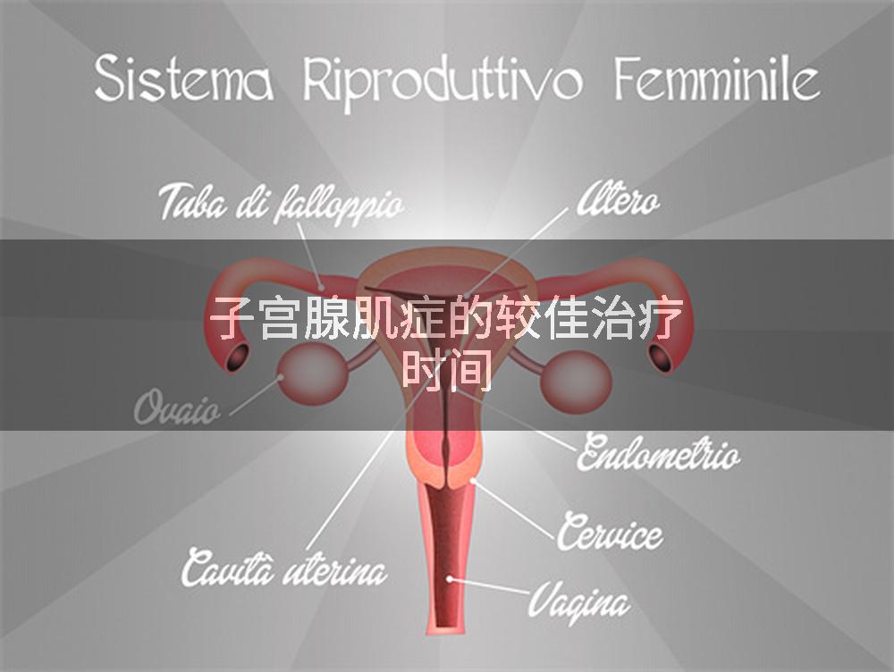 子宫腺肌症的较佳治疗时间