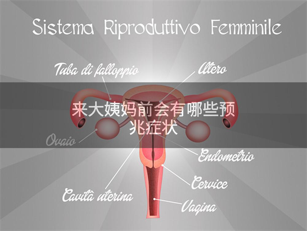 来大姨妈前会有哪些预兆症状
