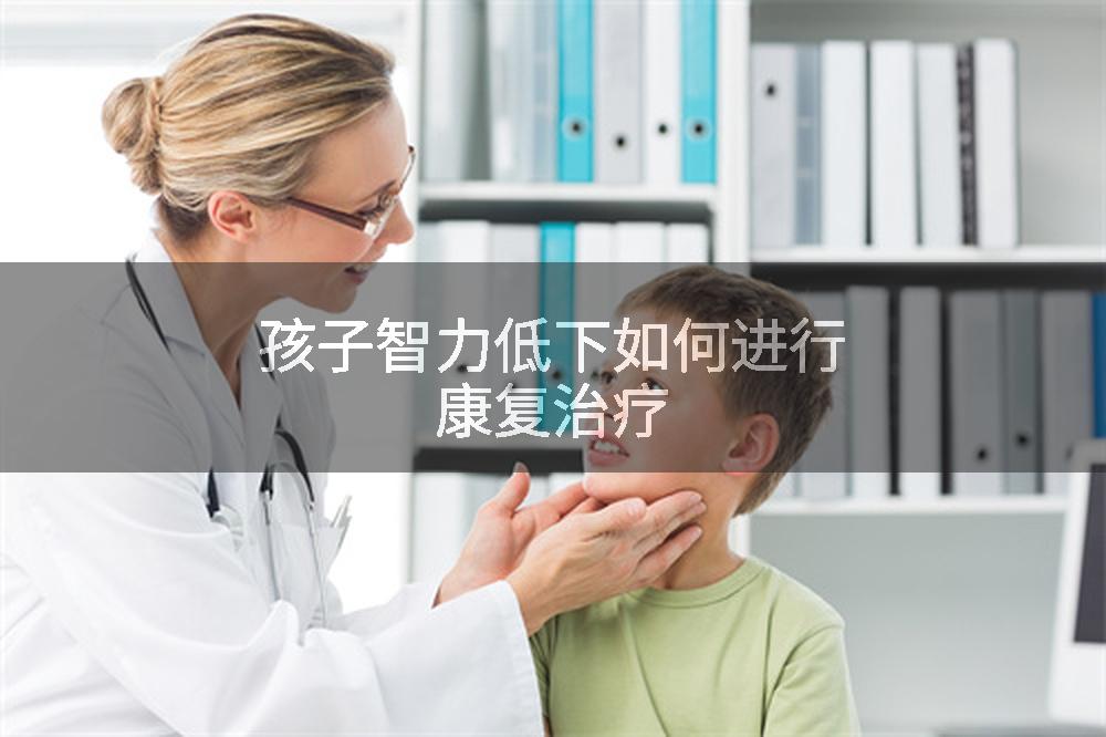 孩子智力低下如何进行康复治疗