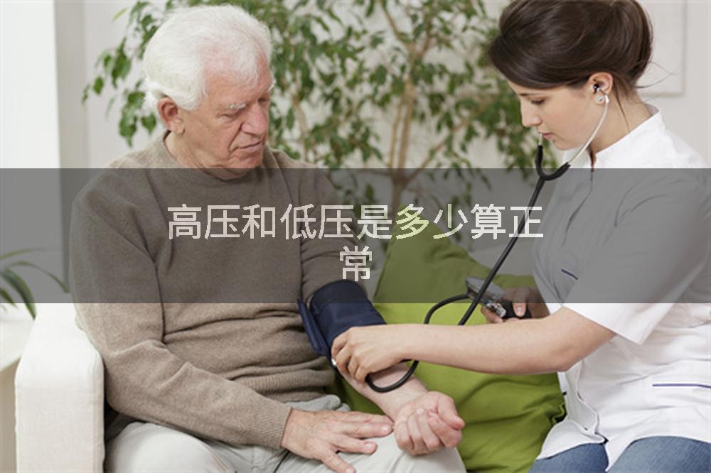 高压和低压是多少算正常