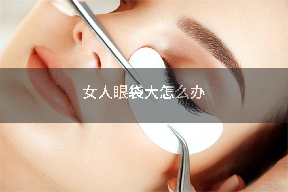女人眼袋大怎么办