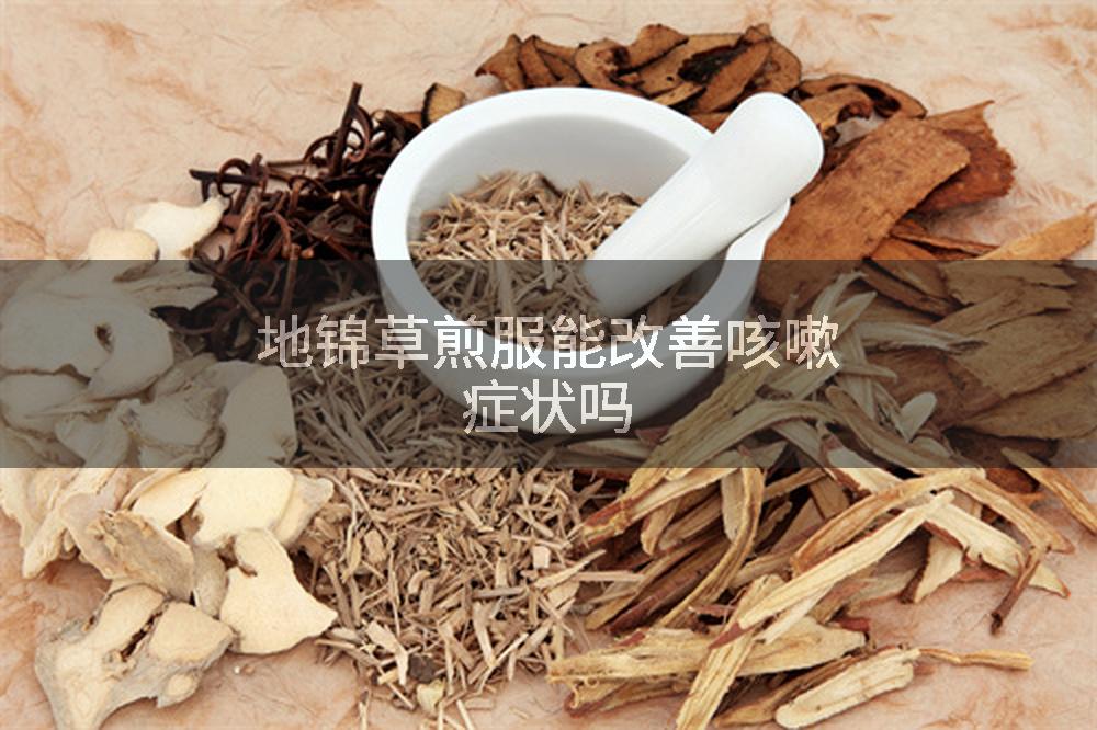 地锦草煎服能改善咳嗽症状吗