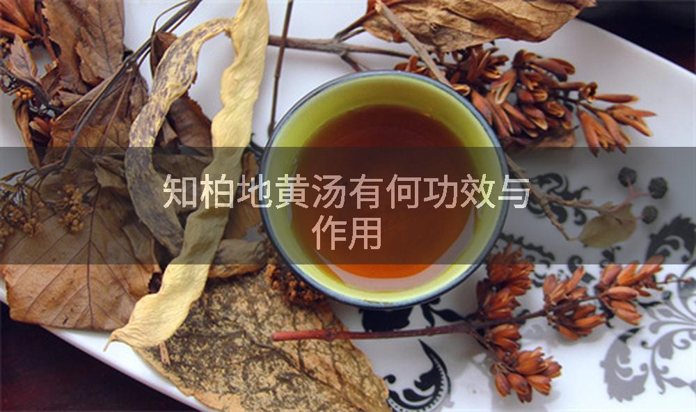 知柏地黄汤有何功效与作用