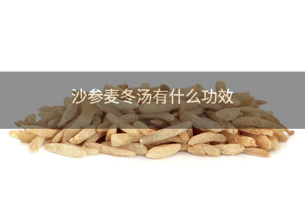 沙参麦冬汤有什么功效