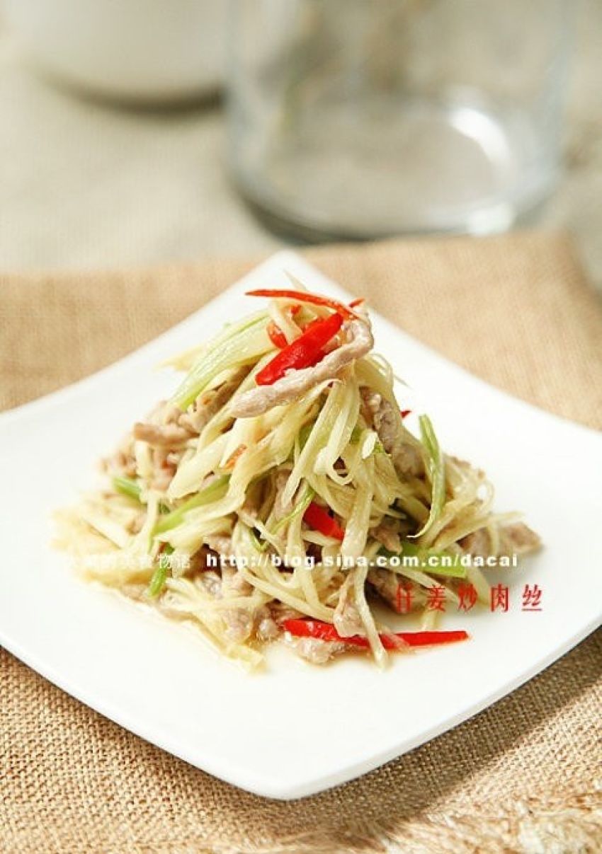 仔姜炒肉丝