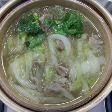 牛肉白菜粉丝锅