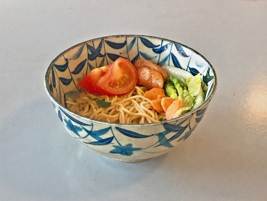 简单美味花生酱拌面
