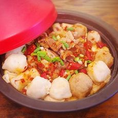 塔吉锅版肥牛丸子杂蔬