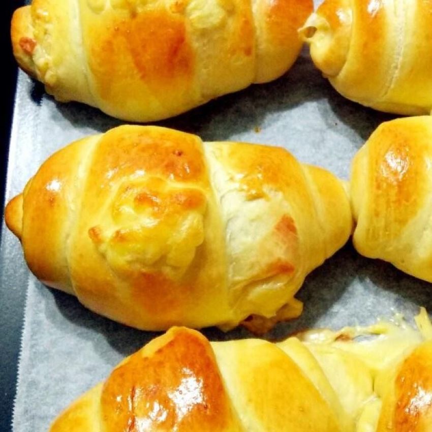 芝士培根面包