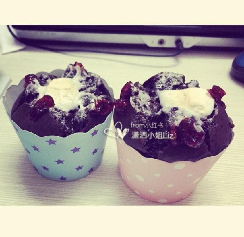 小棉花芯儿的巧克力muffin