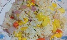 黑暗料理之菠萝炒饭的做法