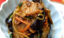 茄子回锅肉的做法