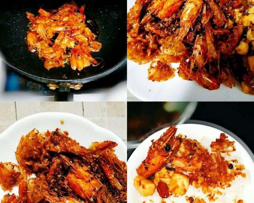 椒盐虾头，酥脆超香很下饭（省油版）