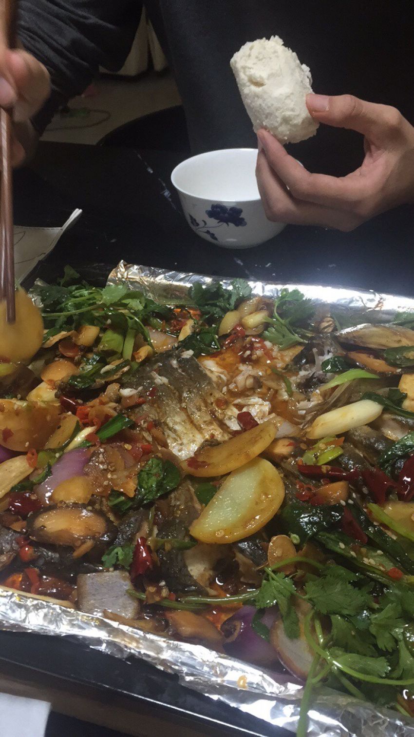 家庭版本烤鱼,烤箱滋啦啦