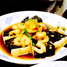 海苔虾仁豆腐（补钙之佳品）