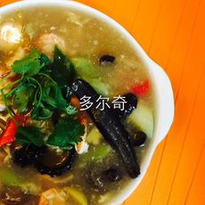 海参蘑菇汤(有详细海参泡发过程)