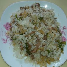仔姜肉丝炒饭(超简单