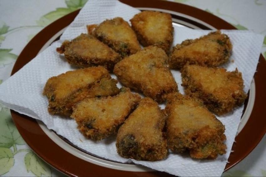 日式：かつおの青じそ巻きフライ：炸鲣鱼包紫苏叶