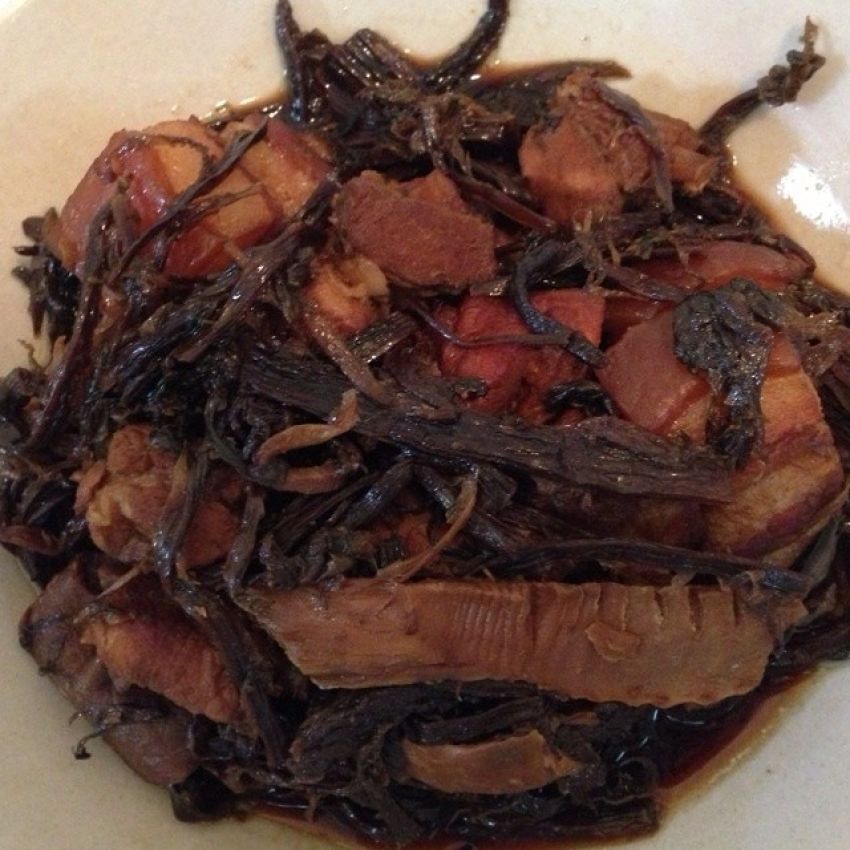 梅干菜扣排骨和肉