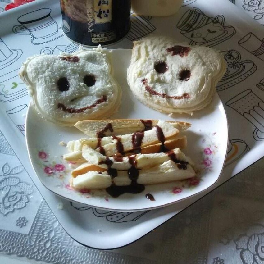 小熊多士&窝蛋营养早餐