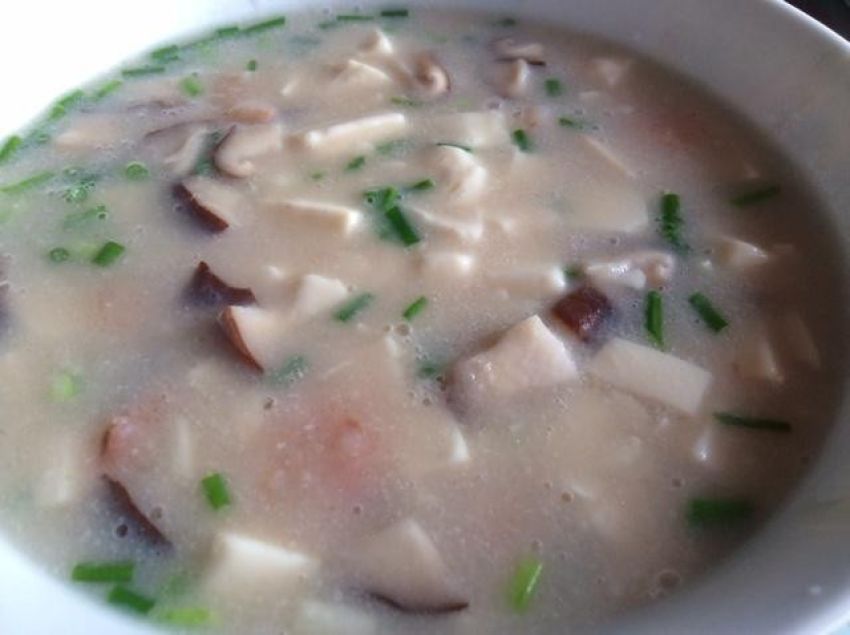 香菇虾仁豆腐羹