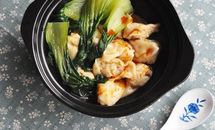 香菇鸡肉红油馄饨的做法