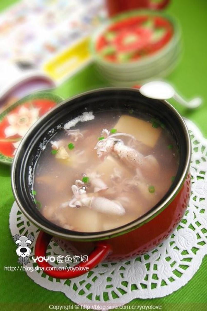 海兔豆腐汤