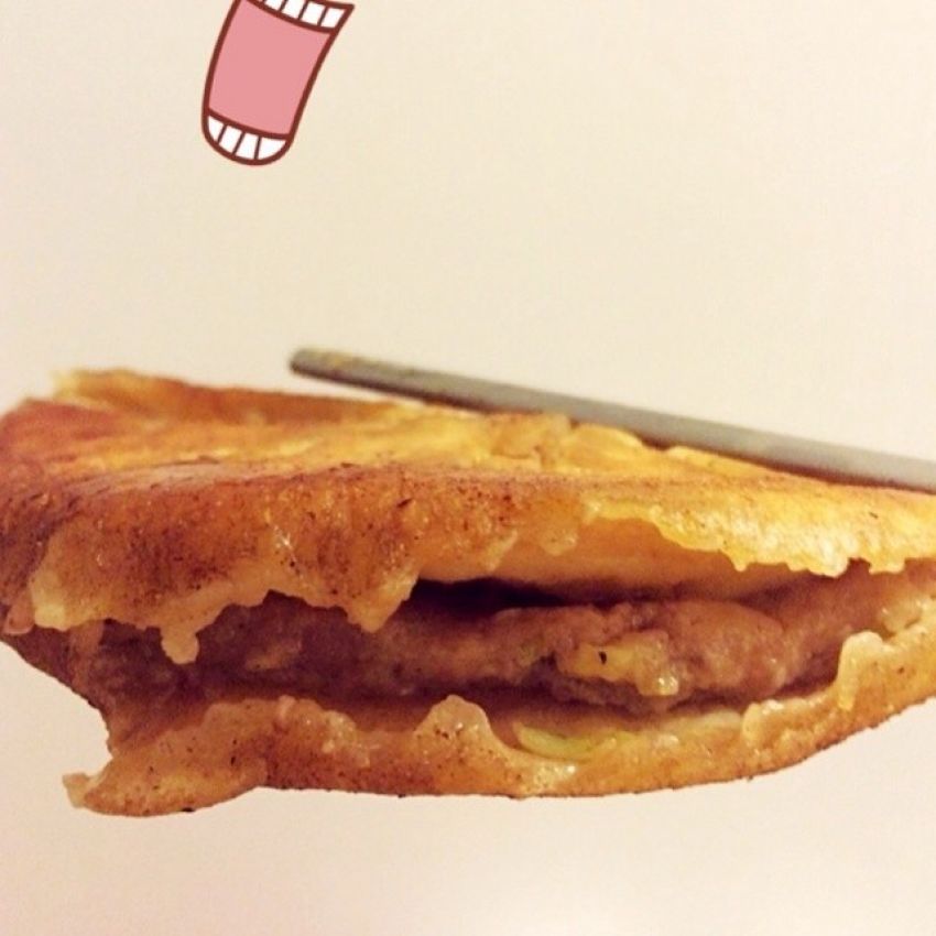 白菜芹菜牛肉馅儿饼
