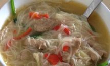 菠菜猪肝面线的做法