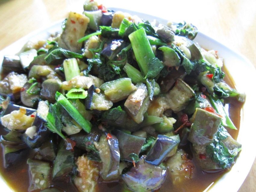 茴香烧茄子
