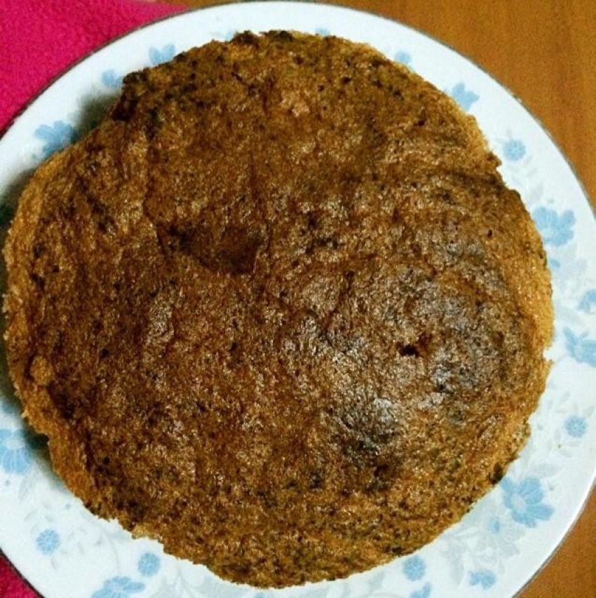 超简单六寸可可戚风蛋糕
