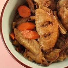 干菇腐竹鸡翅