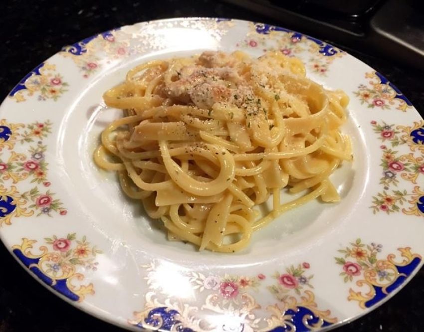 鸡肉白汁意面Carbonara