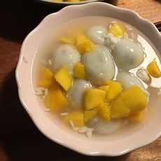芒果酒酿汤圆