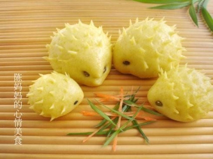 小刺猬豆沙包