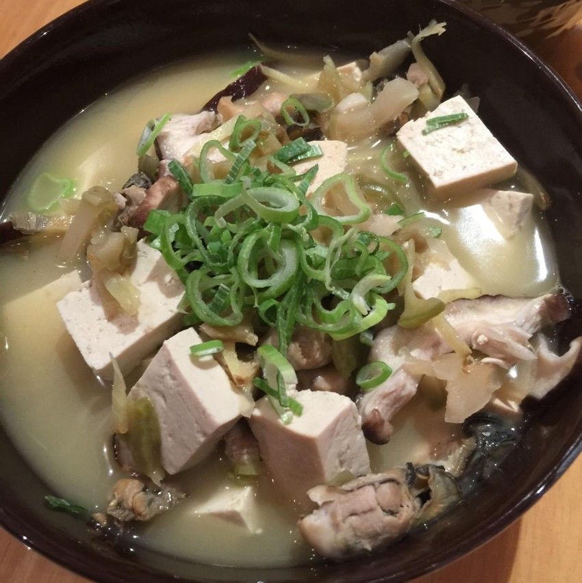 淡菜咸菜豆腐汤
