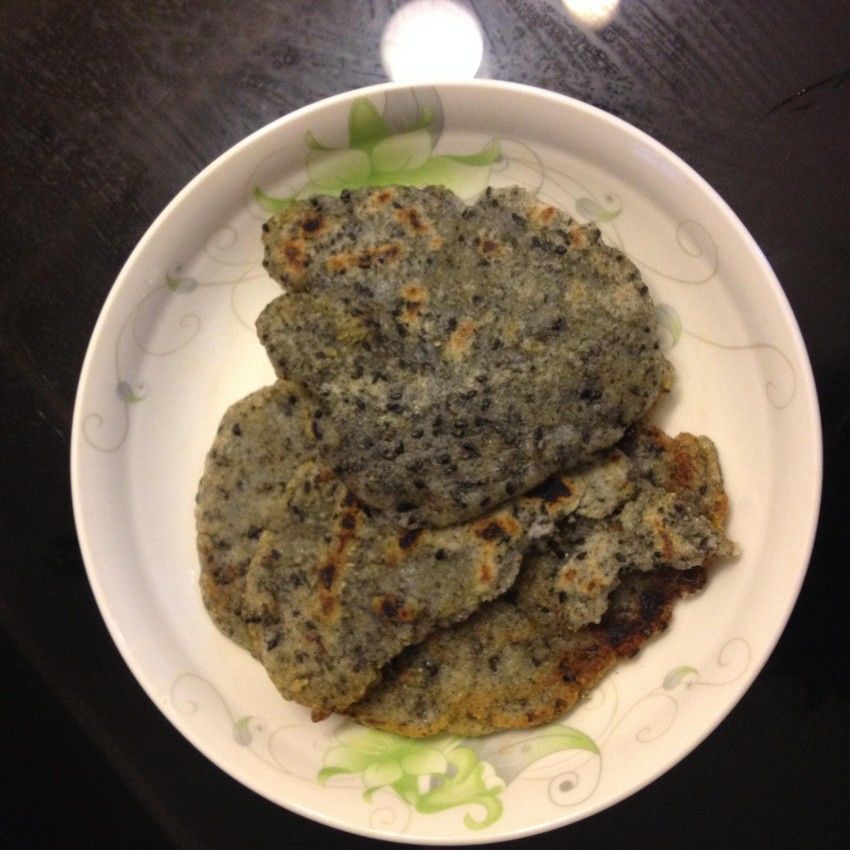 芝麻糖粉糯米粉煎饼