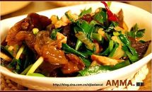 木耳韭菜炒肉片的做法