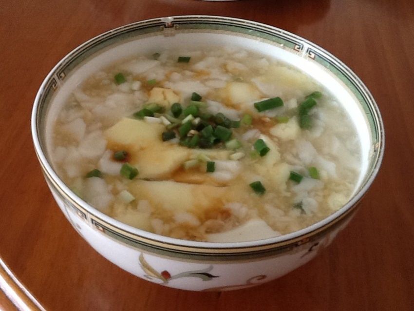 豆腐脑鸡蛋汤
